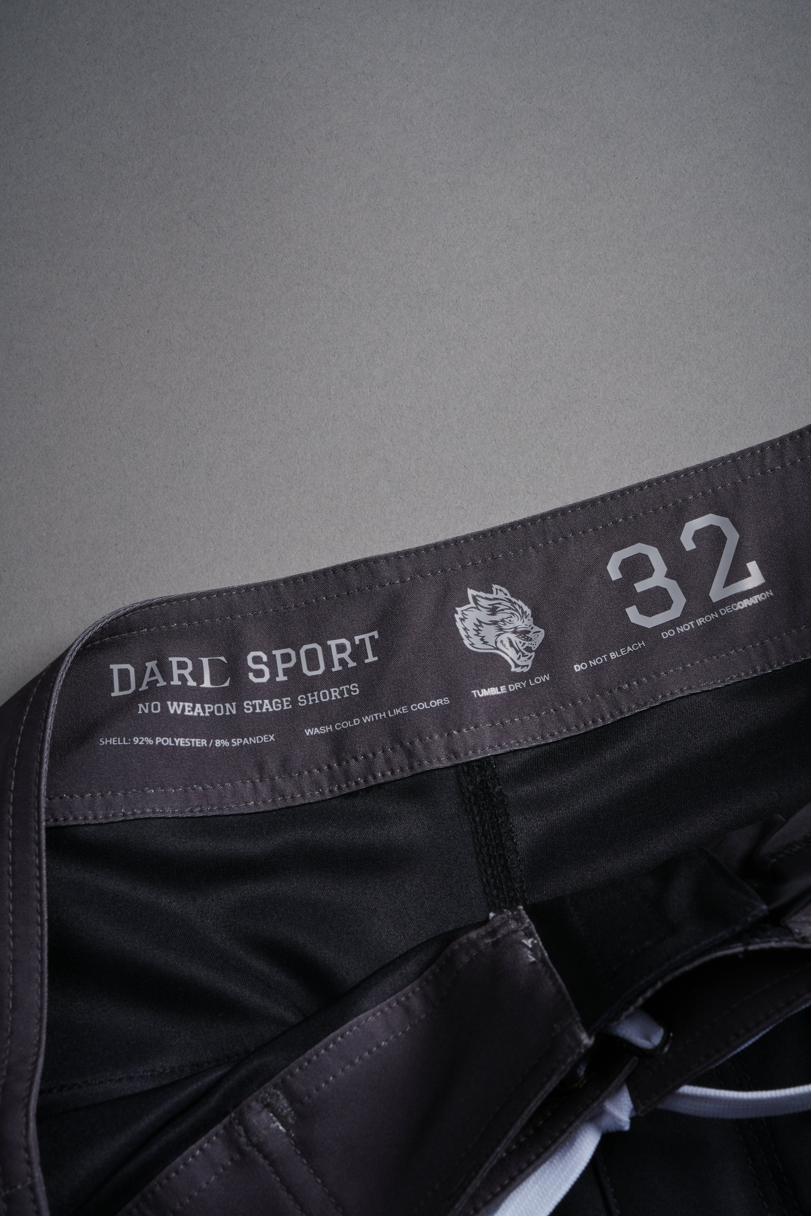 SSDDNFGU No Weapon Stage Shorts in Wolf Gray/Black