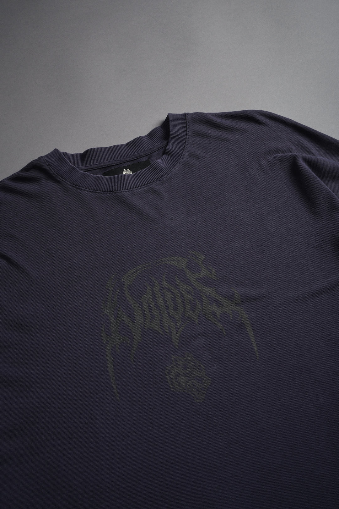 Ukiyo-e Premium "Box Cut" L/S Tee in Midnight Blue