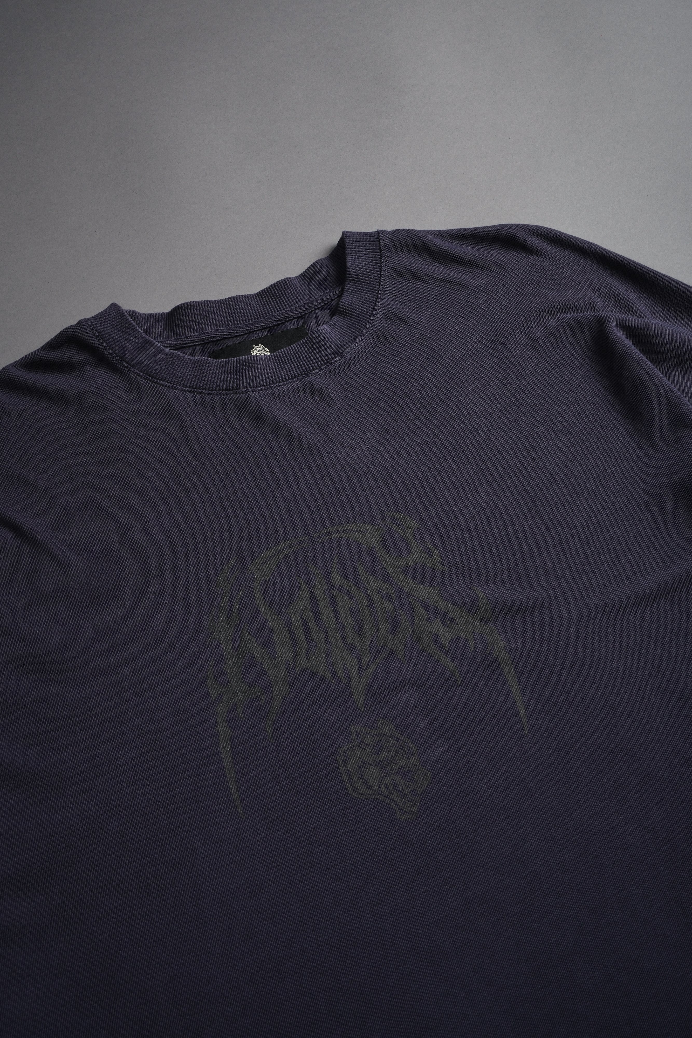 Ukiyo-e Premium "Box Cut" L/S Tee in Midnight Blue