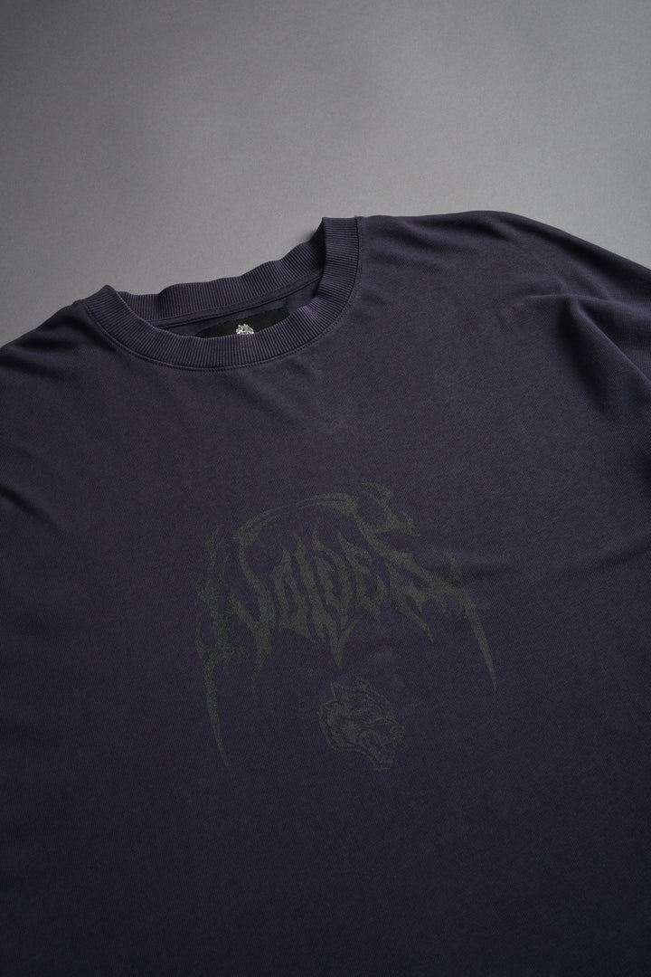 Ukiyo-e Premium "Box Cut" L/S Tee in Midnight Blue