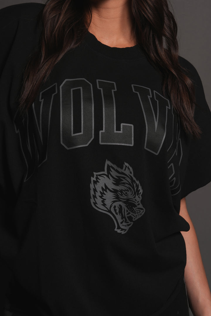 Loyalty Frvr Grunge Cut-Off Tee in Black