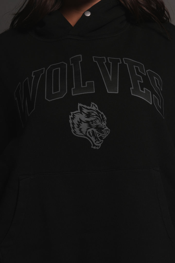 Loyalty Frvr Box Cut Pierce Hoodie in Black