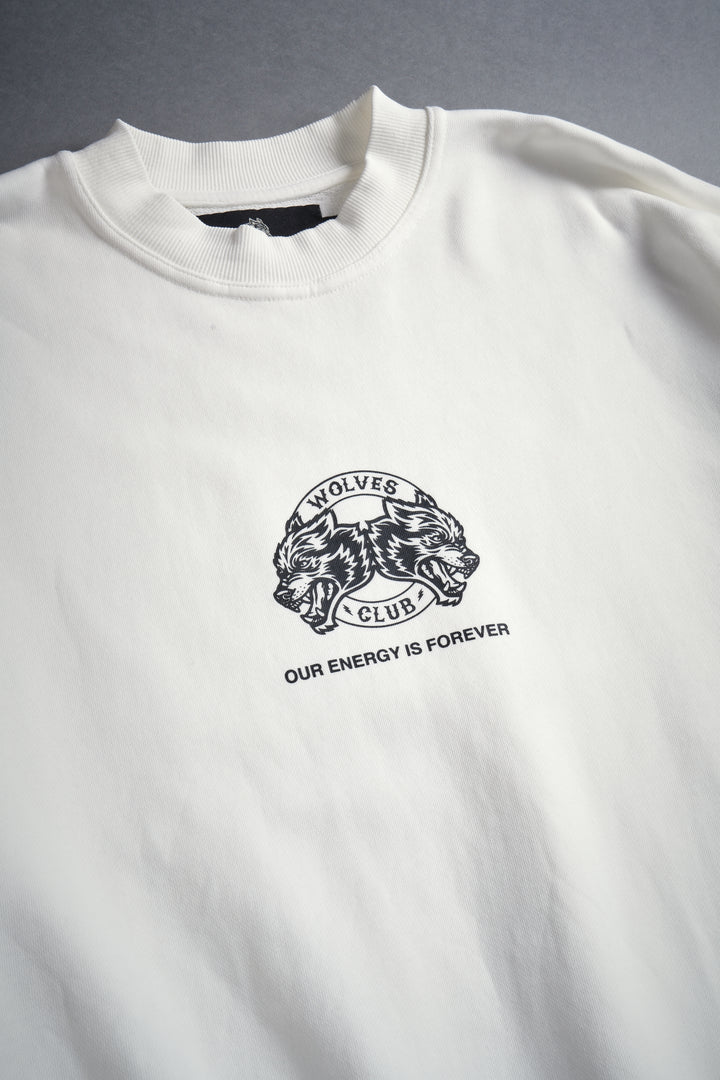 Alpha Wolf London Crewneck in Cream