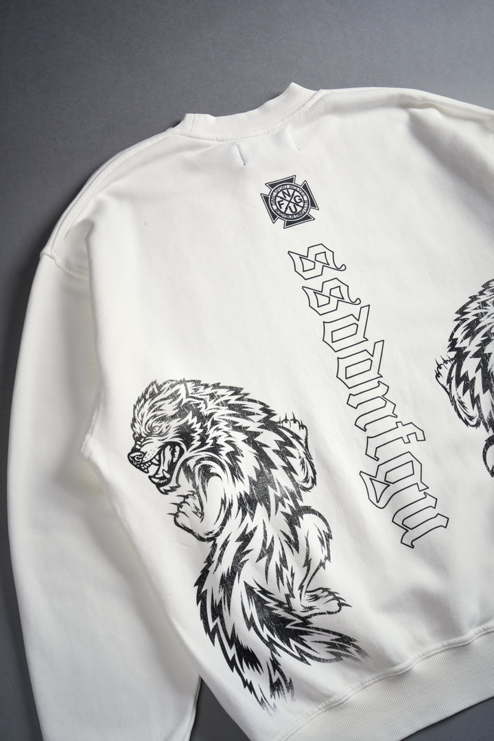 Alpha Wolf London Crewneck in Cream
