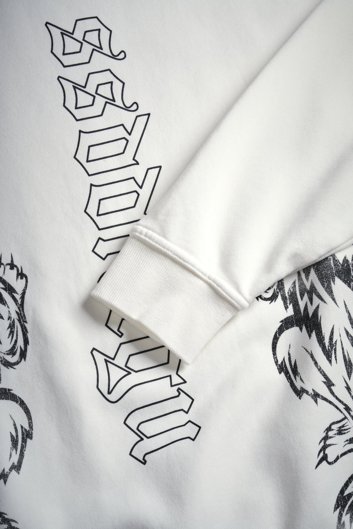 Alpha Wolf London Crewneck in Cream