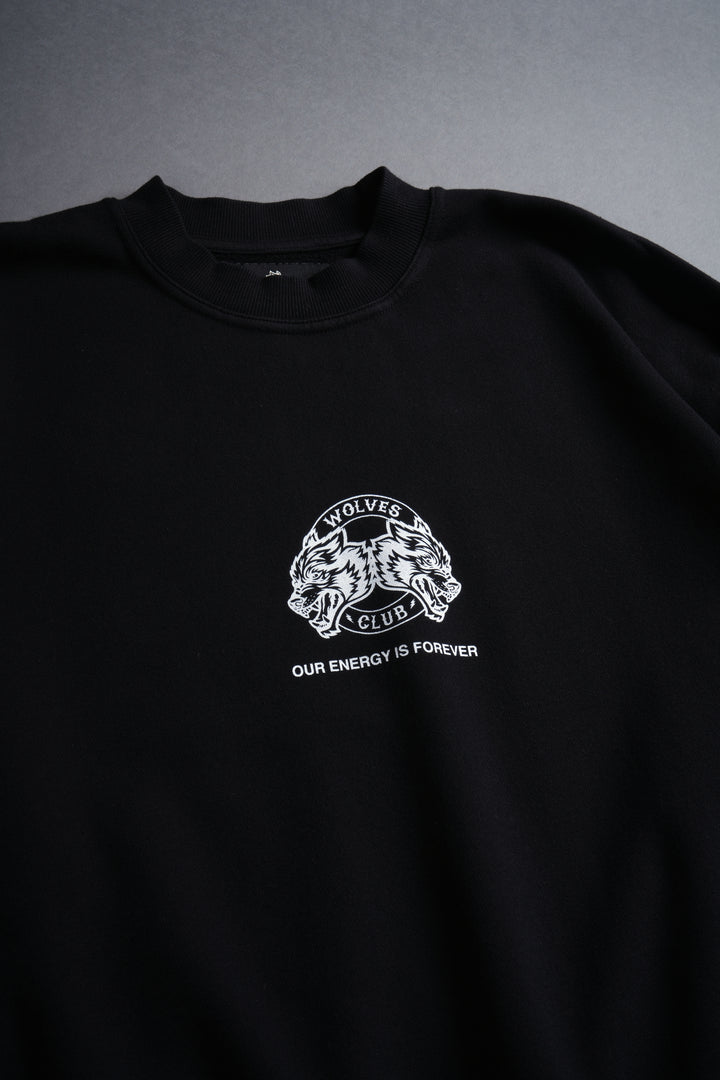 Alpha Wolf London Crewneck in Black