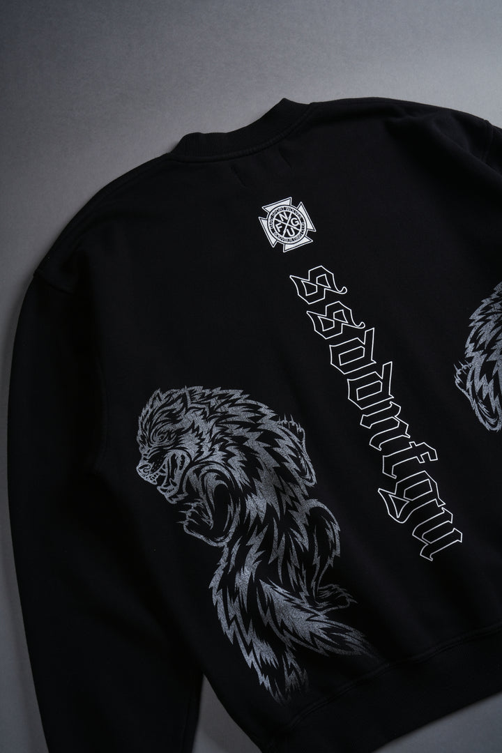 Alpha Wolf London Crewneck in Black