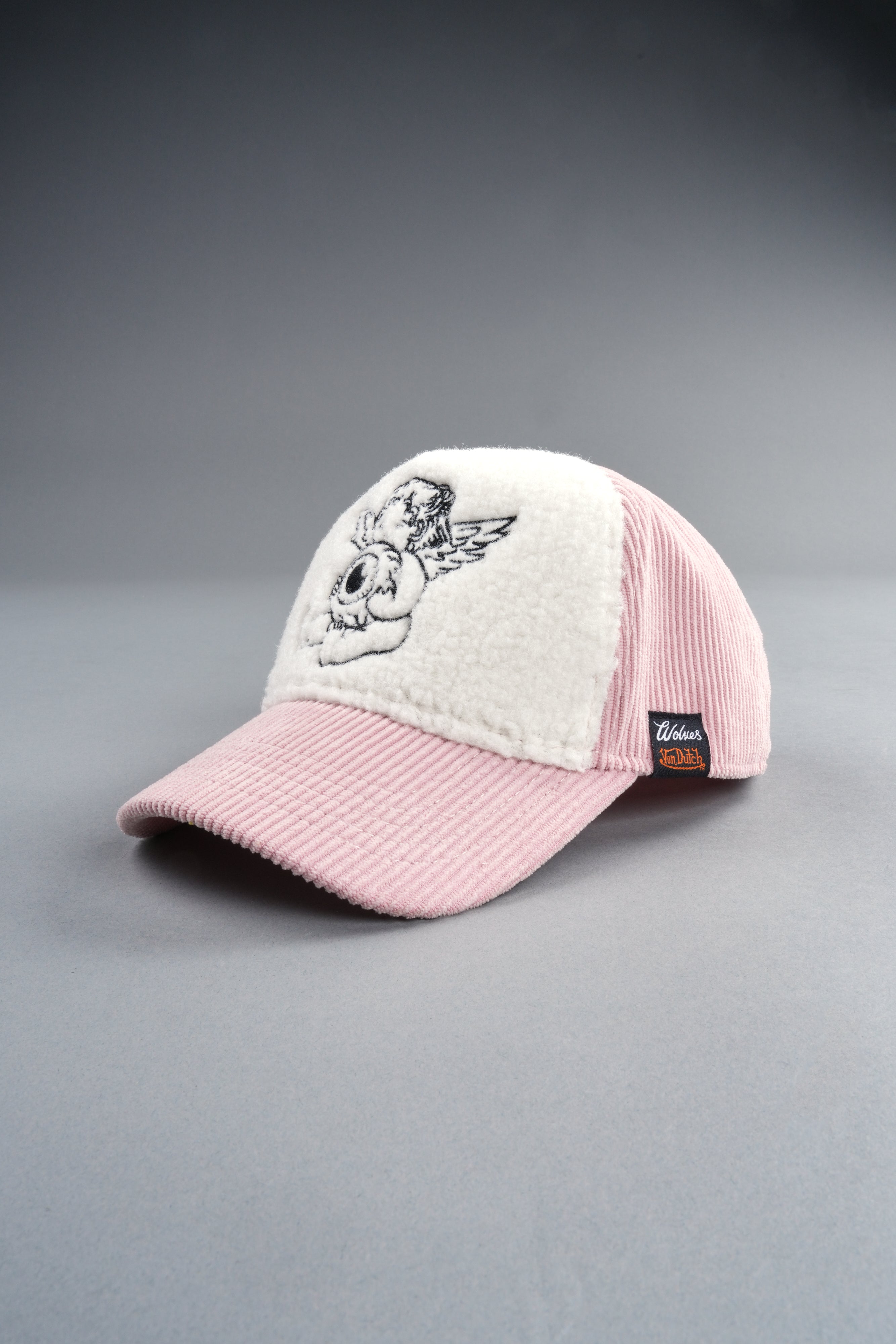 DARC SPORTダルクスポーツCHERUB NFGU 5 PANEL HAT Cherub Eyeball Corduroy Trucker Hat in Bubblegum – DarcSport