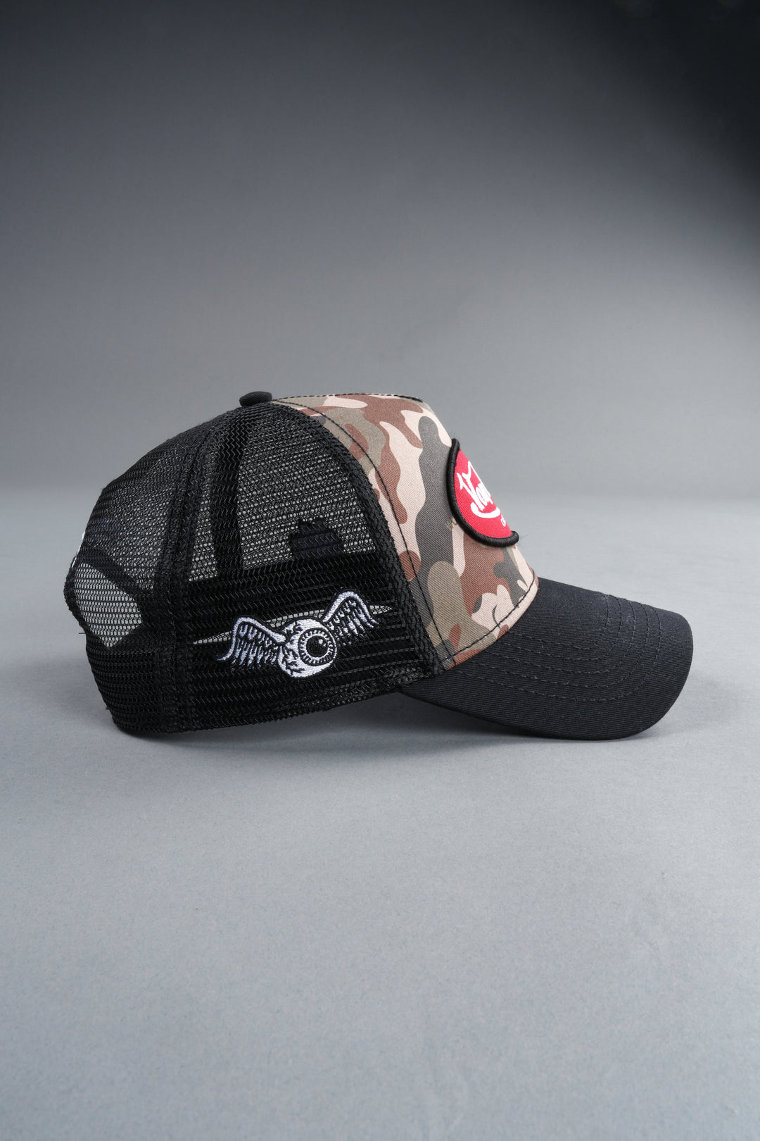 DSVD Collab Trucker Hat in Black Camo/Olive
