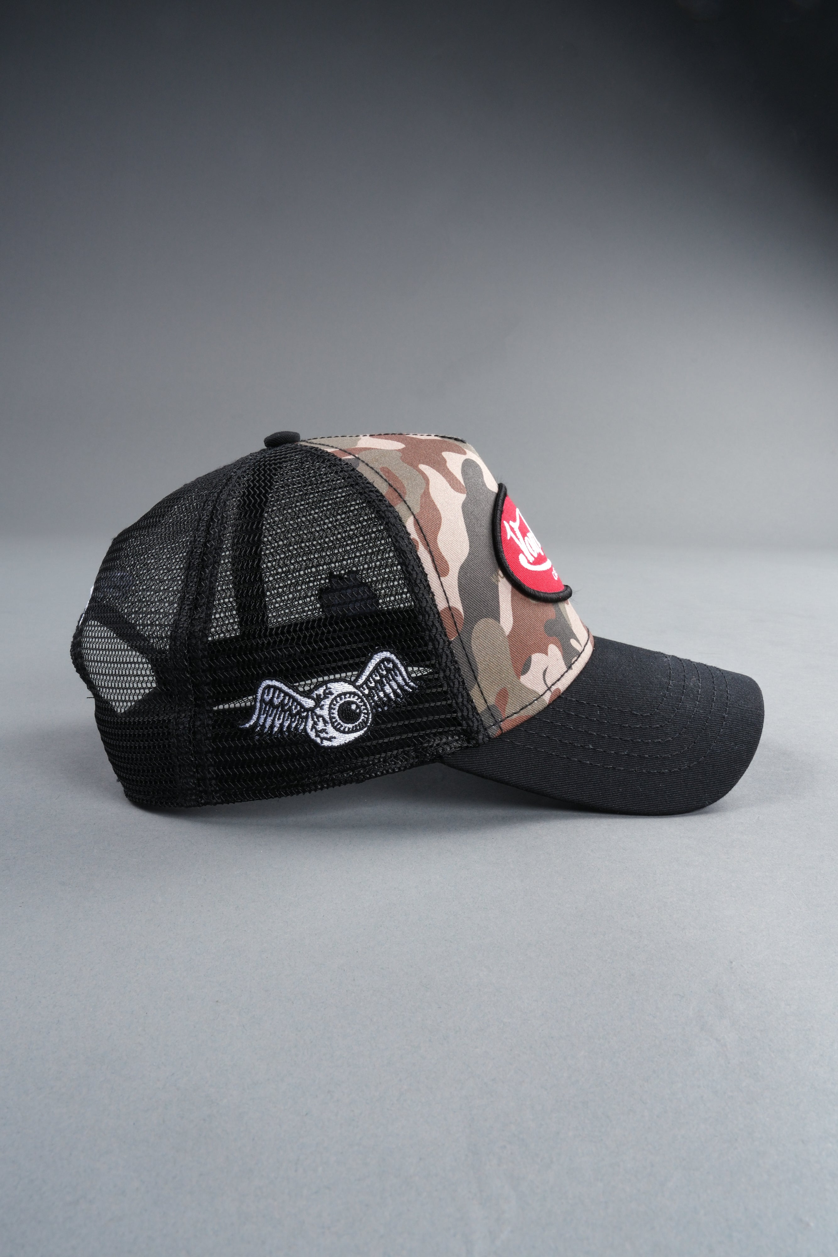 DSVD Collab Trucker Hat in Black Camo/Olive