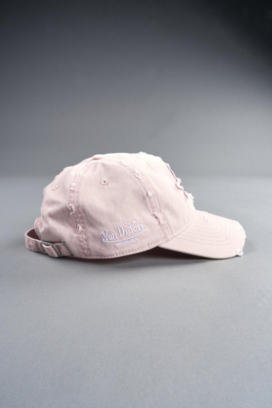 Eye of the Beholder Distressed Dad Hat in Washed Bubblegum