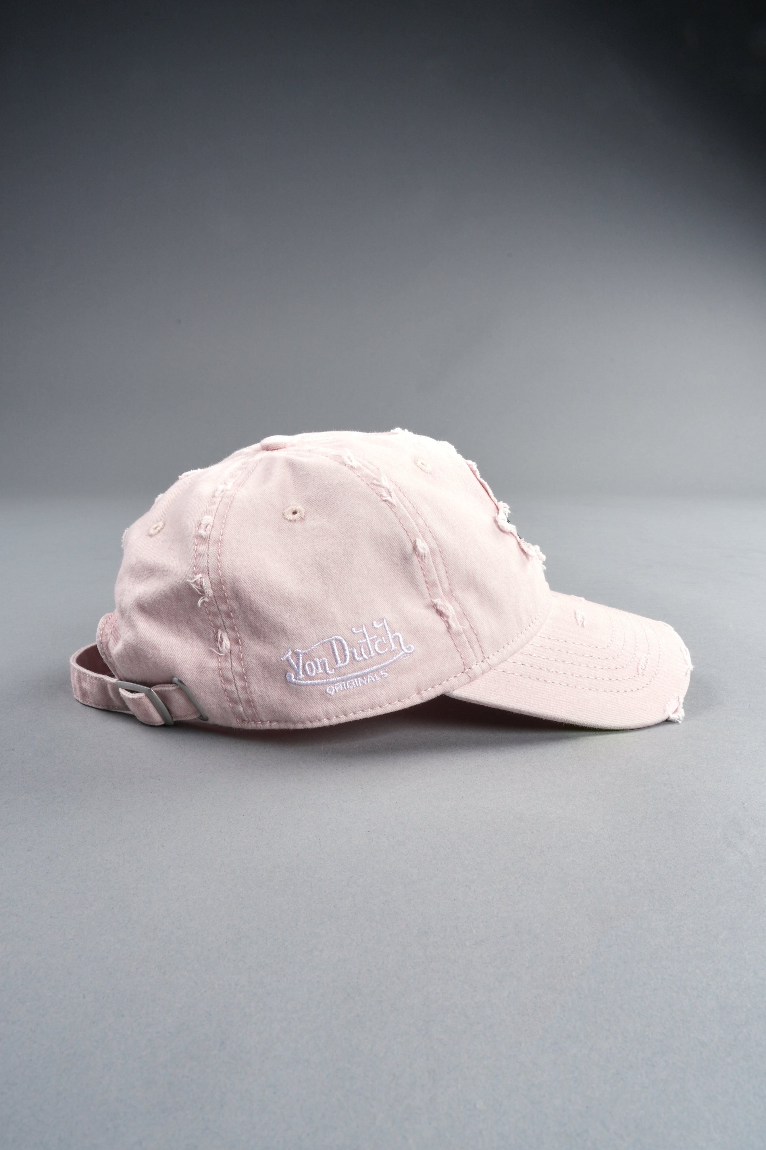 Eye of the Beholder Distressed Dad Hat in Washed Bubblegum
