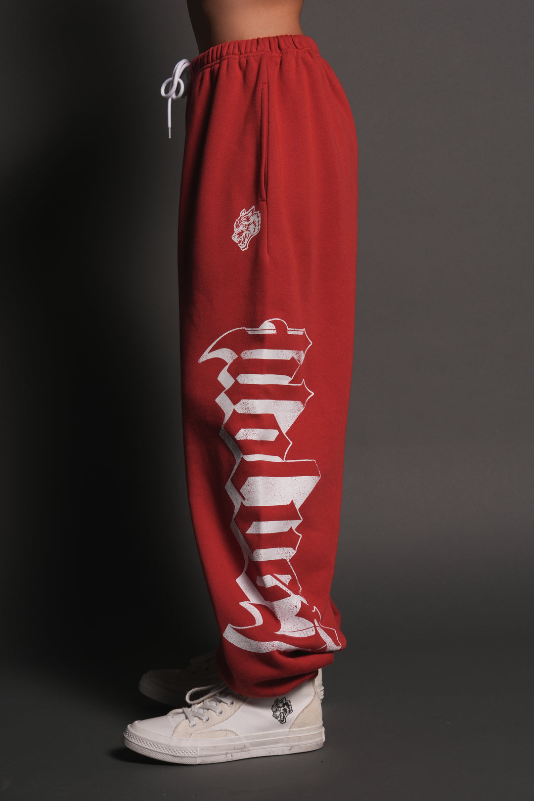 Free Will V2 Lightweight Lounger Sweat Pants in Roman Red