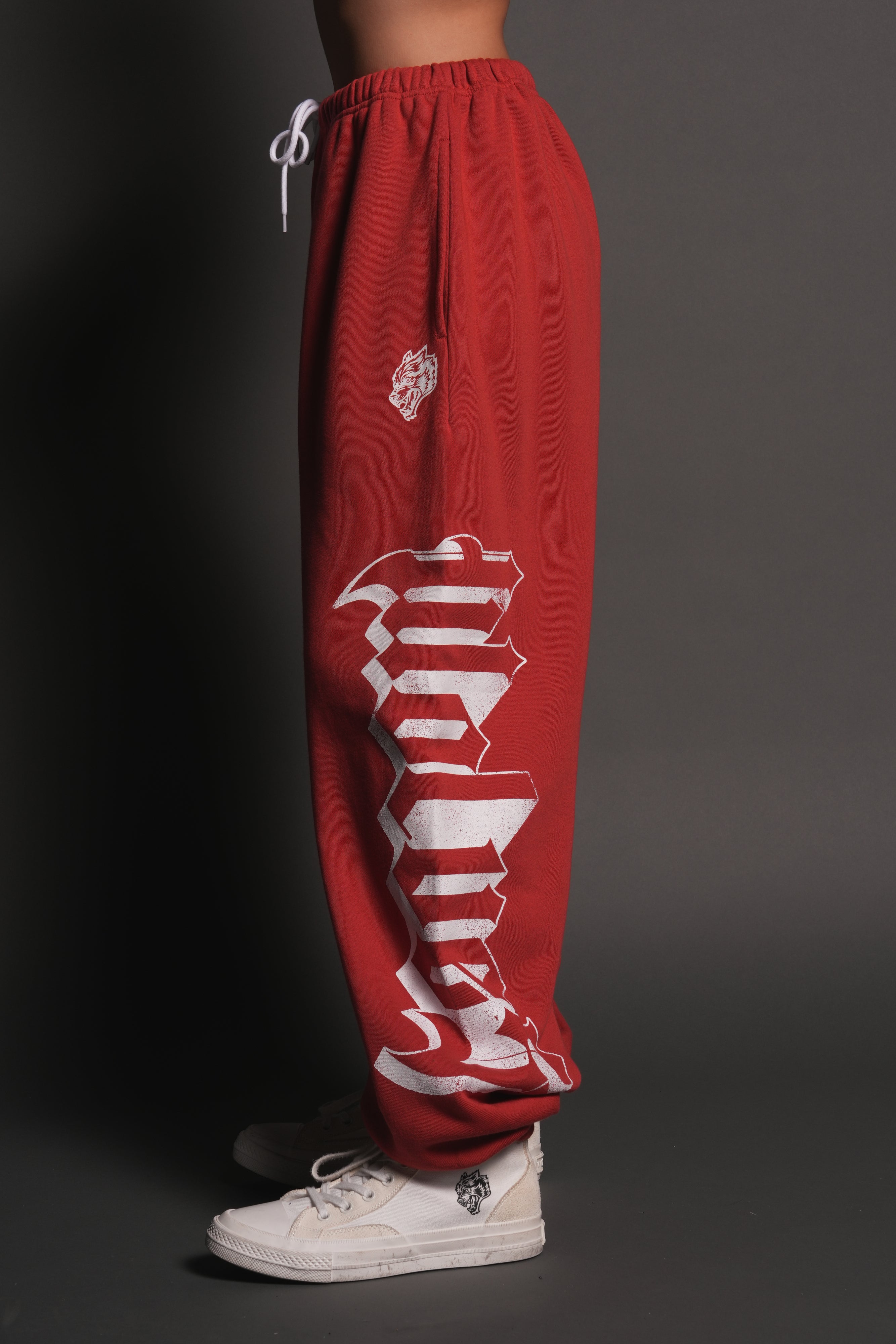 Free Will V2 Lightweight Lounger Sweat Pants in Roman Red