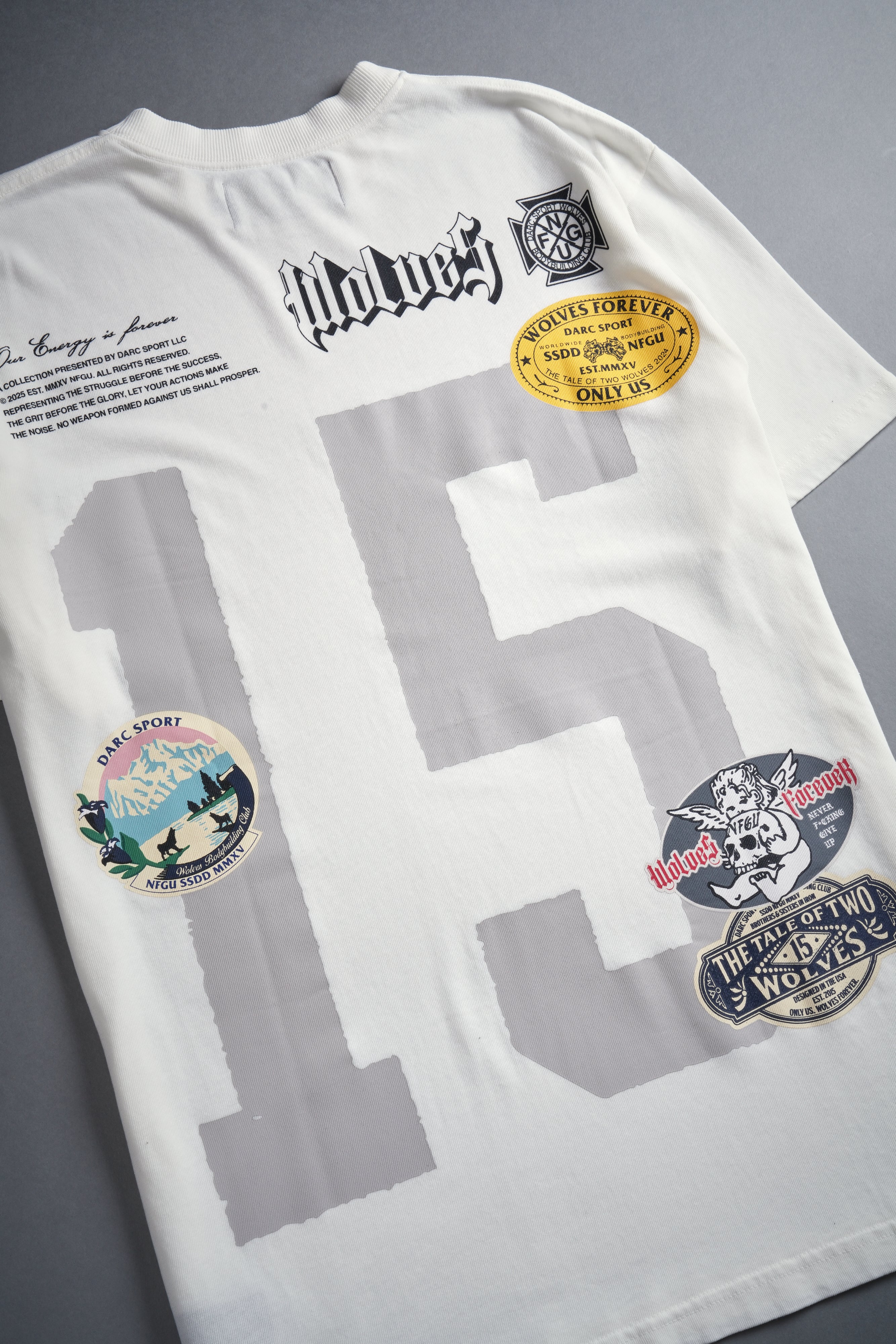 Our Badges "Premium Classic" Tee in Cream