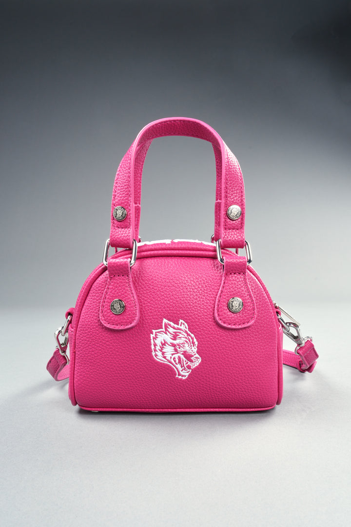 DSVD Collab VD Leather Mini Bowler in Mauve/Pink