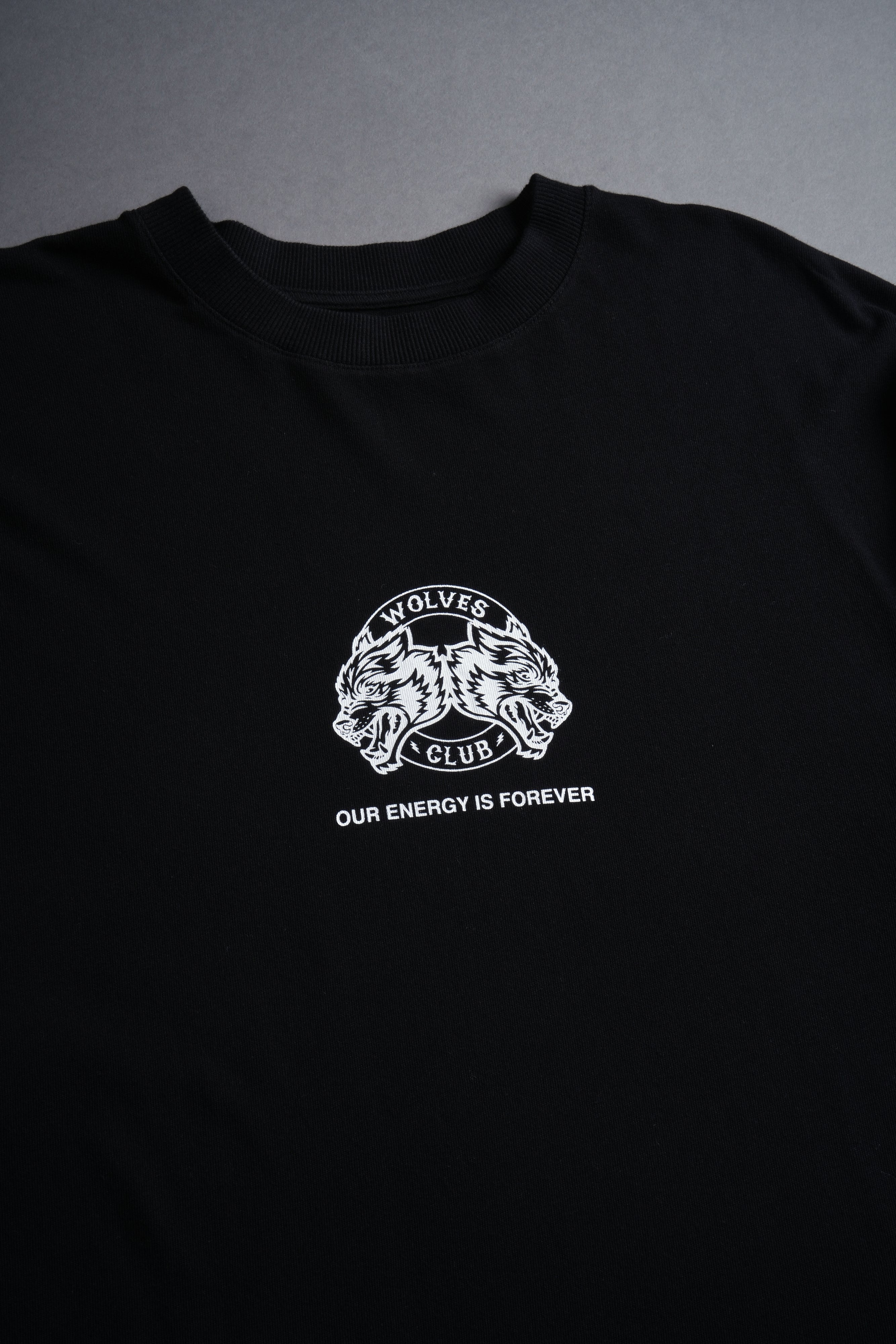 Alpha Wolf "Premium" Oversized Tee in Black