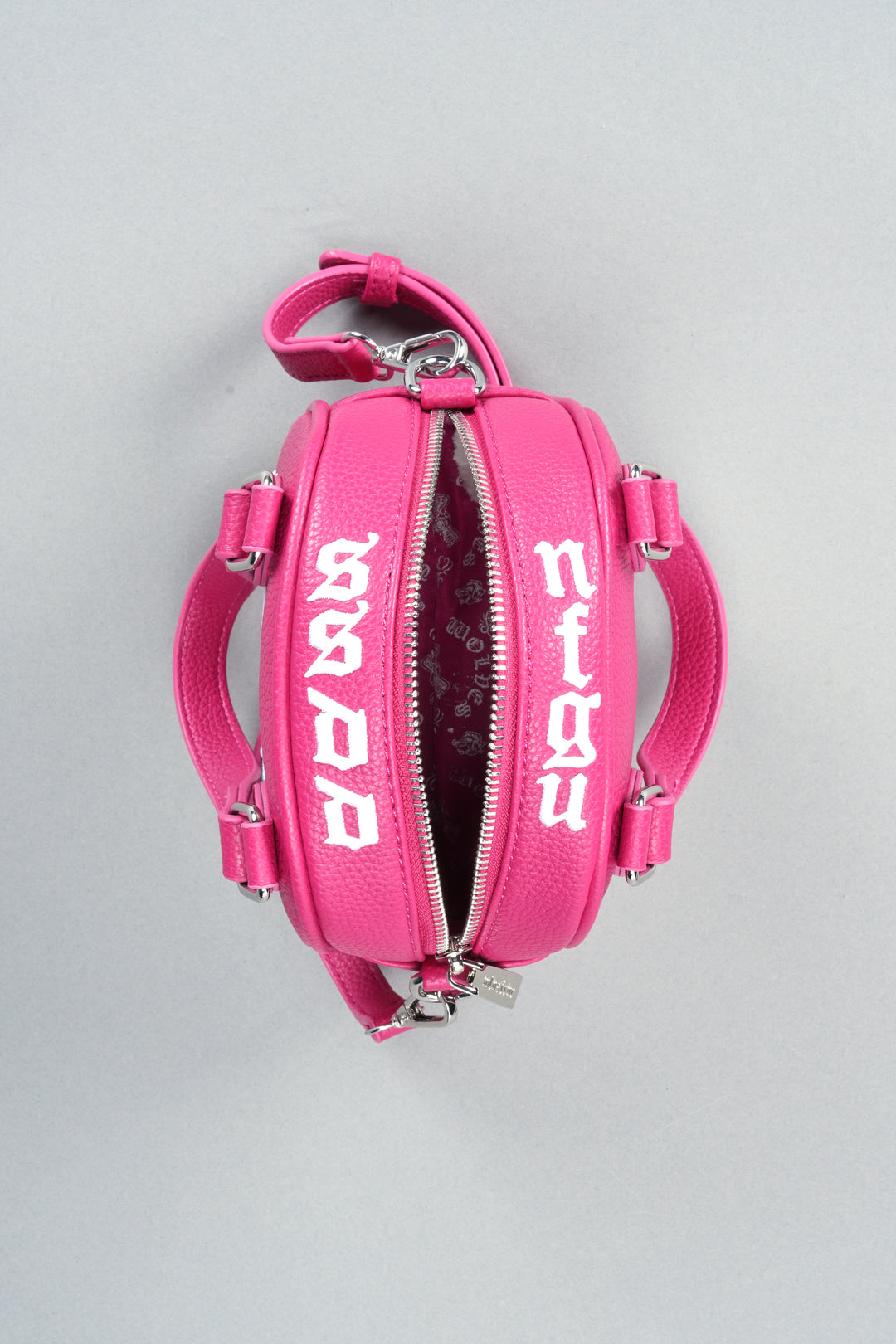 DSVD Collab VD Leather Mini Bowler in Mauve/Pink