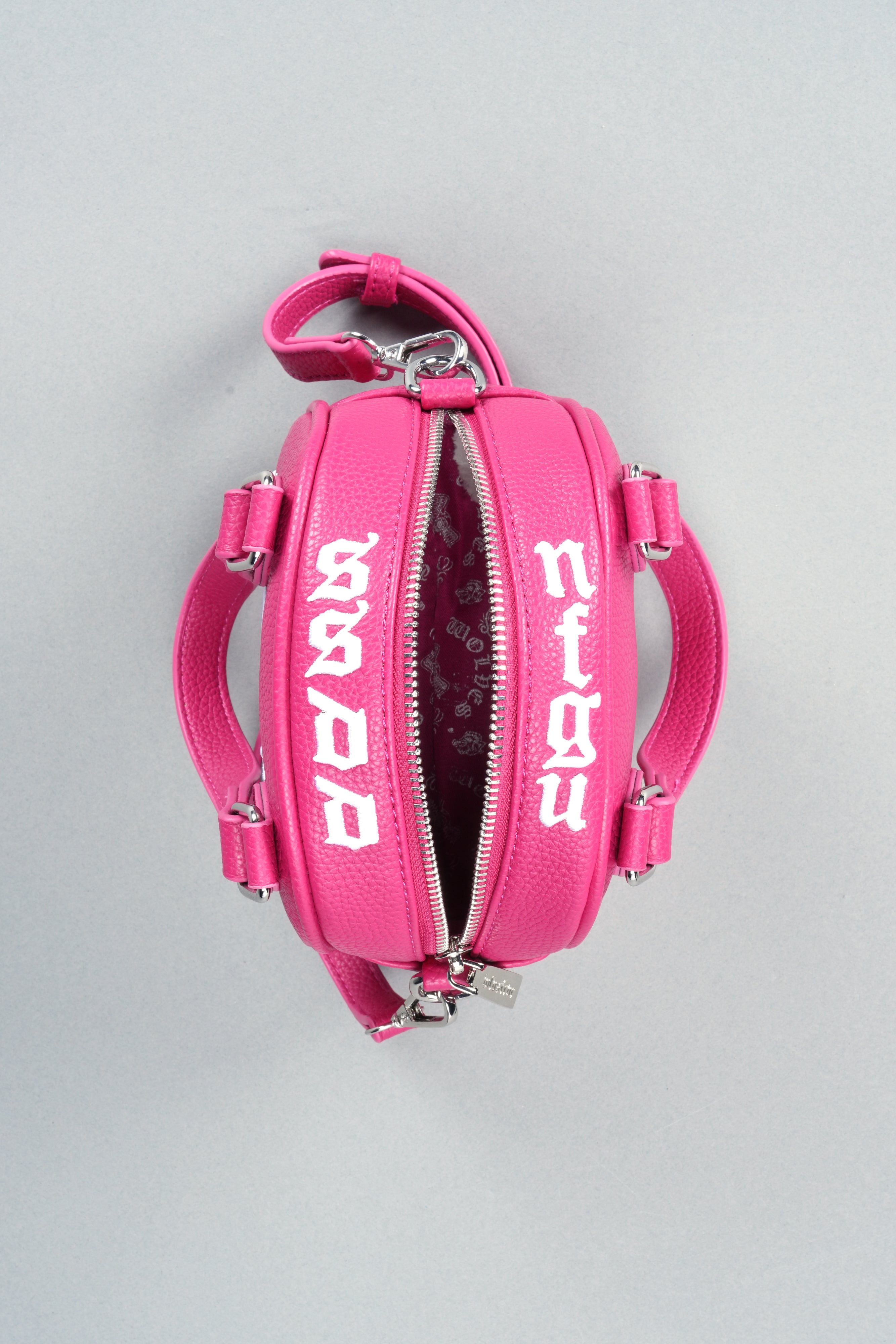 DSVD Collab VD Leather Mini Bowler in Mauve/Pink