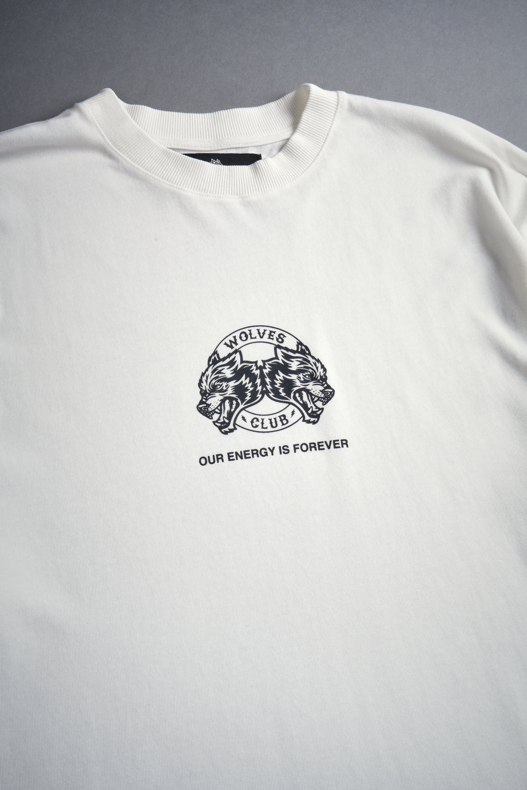 Alpha Wolf "Premium" Oversized Tee in Cream