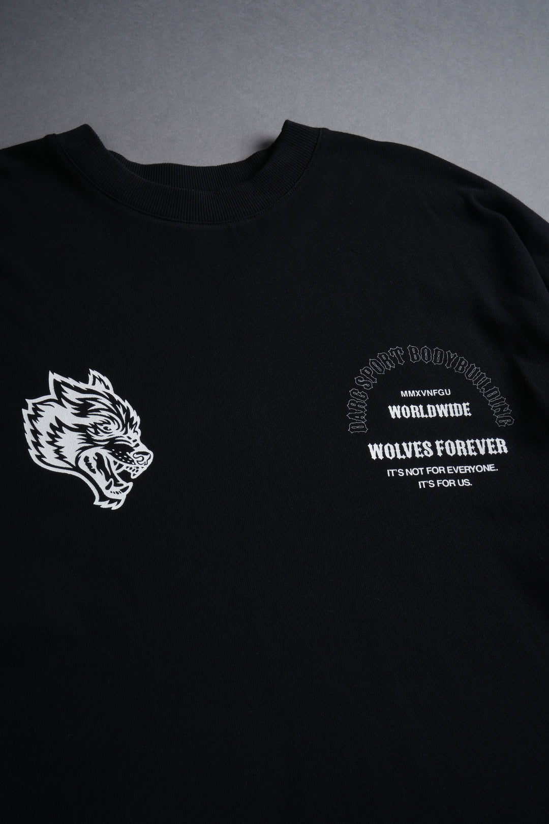 Iron Wolves "Premium" Oversized Tee in Black