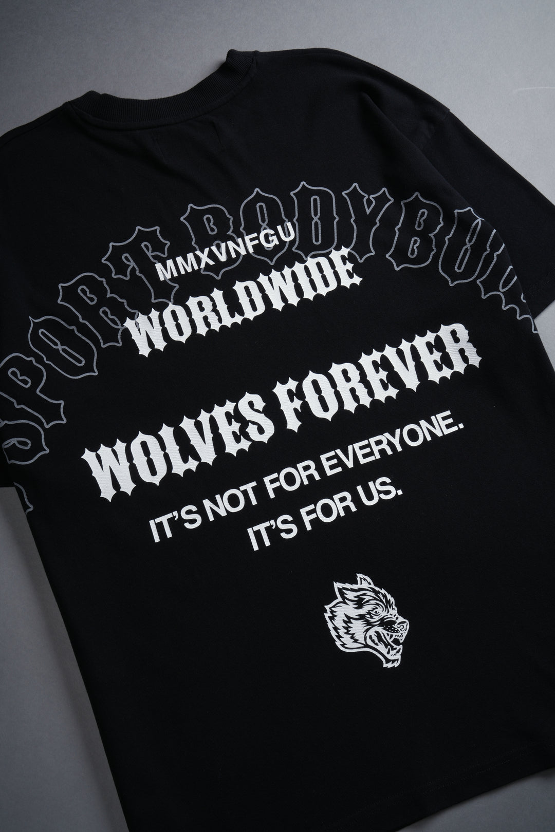 Iron Wolves "Premium" Oversized Tee in Black