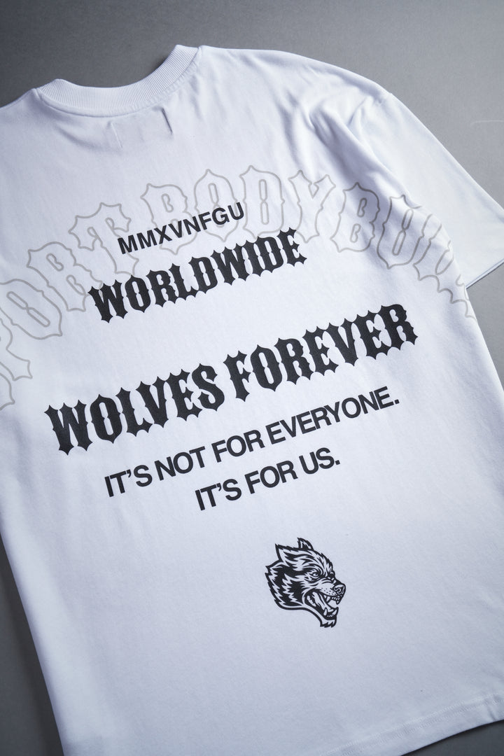 Iron Wolves "Premium" Oversized Tee in White