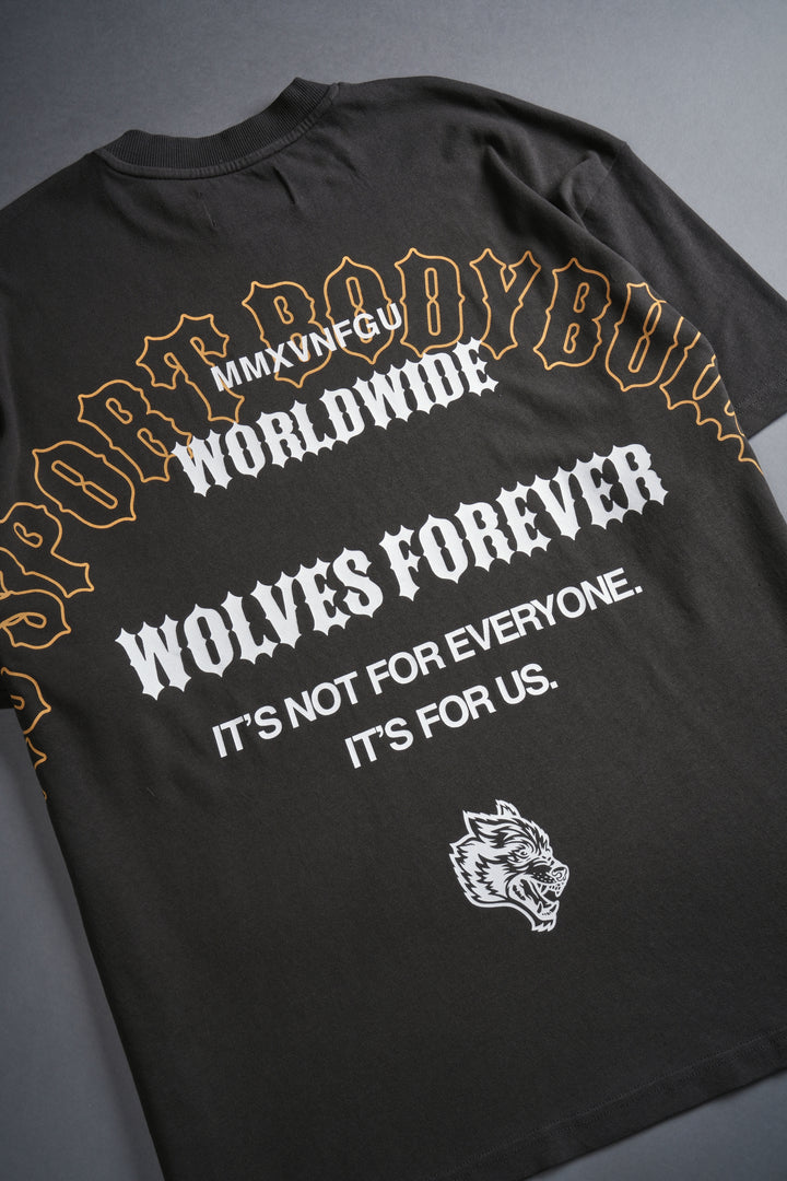 Iron Wolves "Premium" Oversized Tee in Wolf Gray