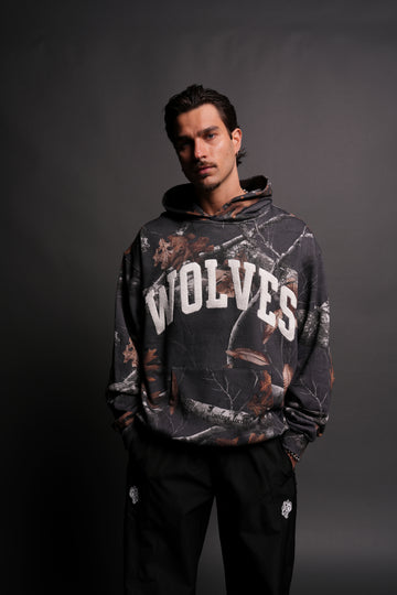 Always Loyal "Pierce" Hoodie in Storm Blue Woodland Camo