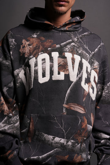 Always Loyal "Pierce" Hoodie in Storm Blue Woodland Camo