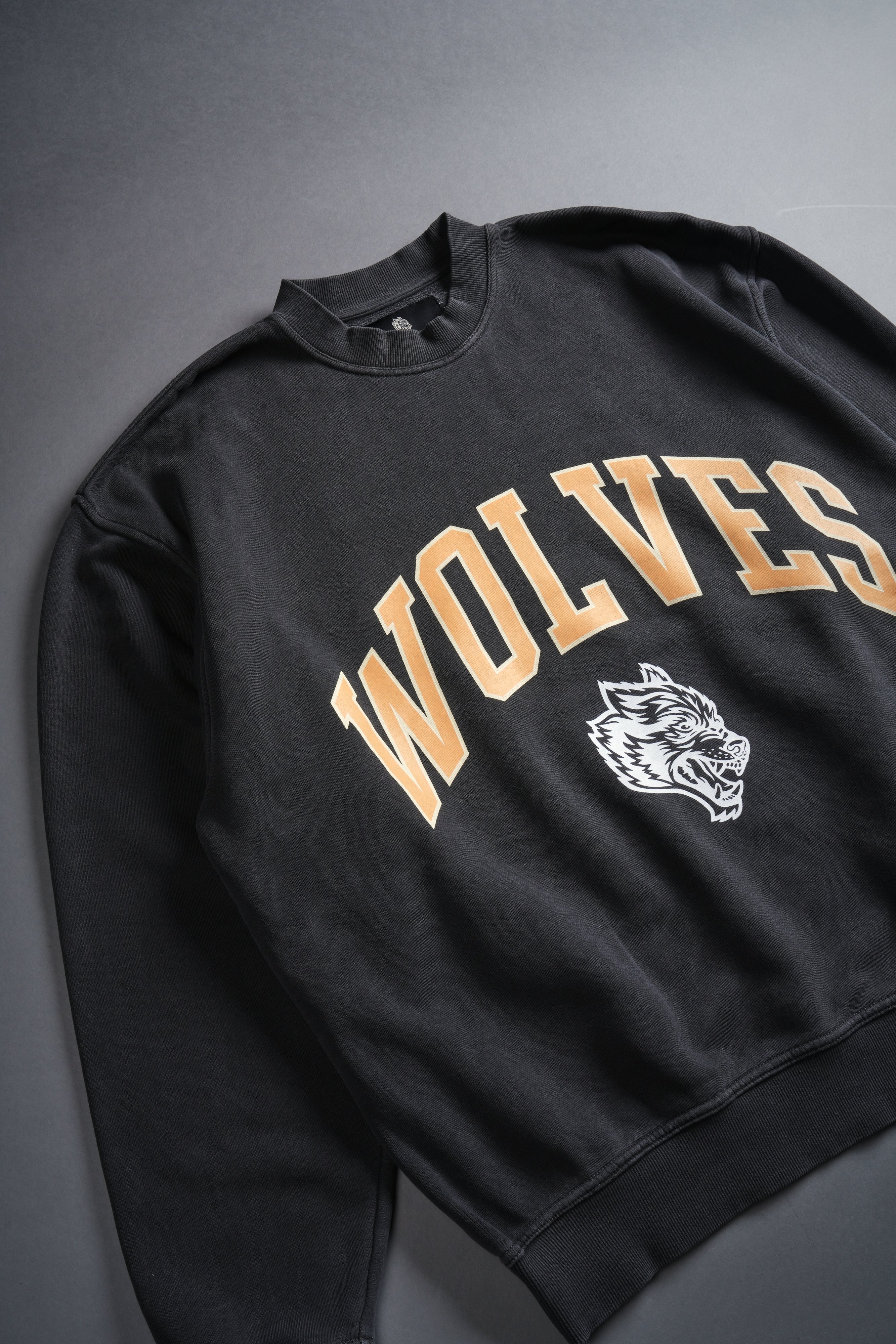 Loyalty London Unisex Crewneck in Wolf Gray/Orange