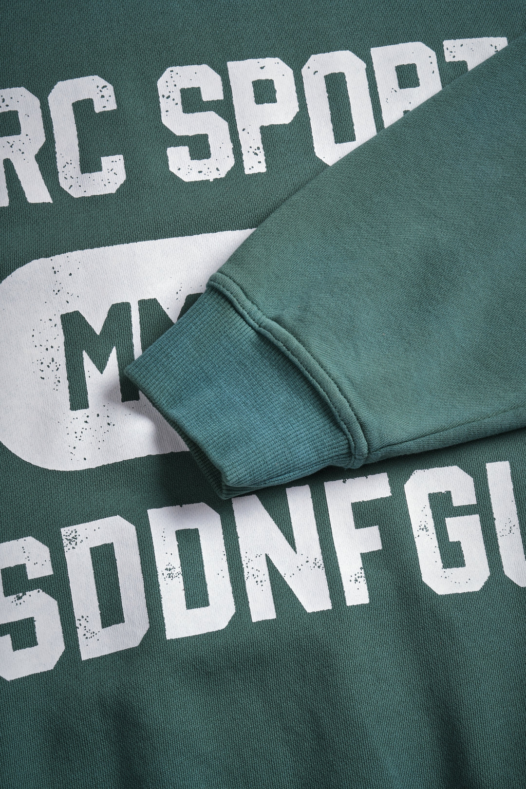 Wolves Forever London Unisex Crewneck in Hunter Green Driftwash
