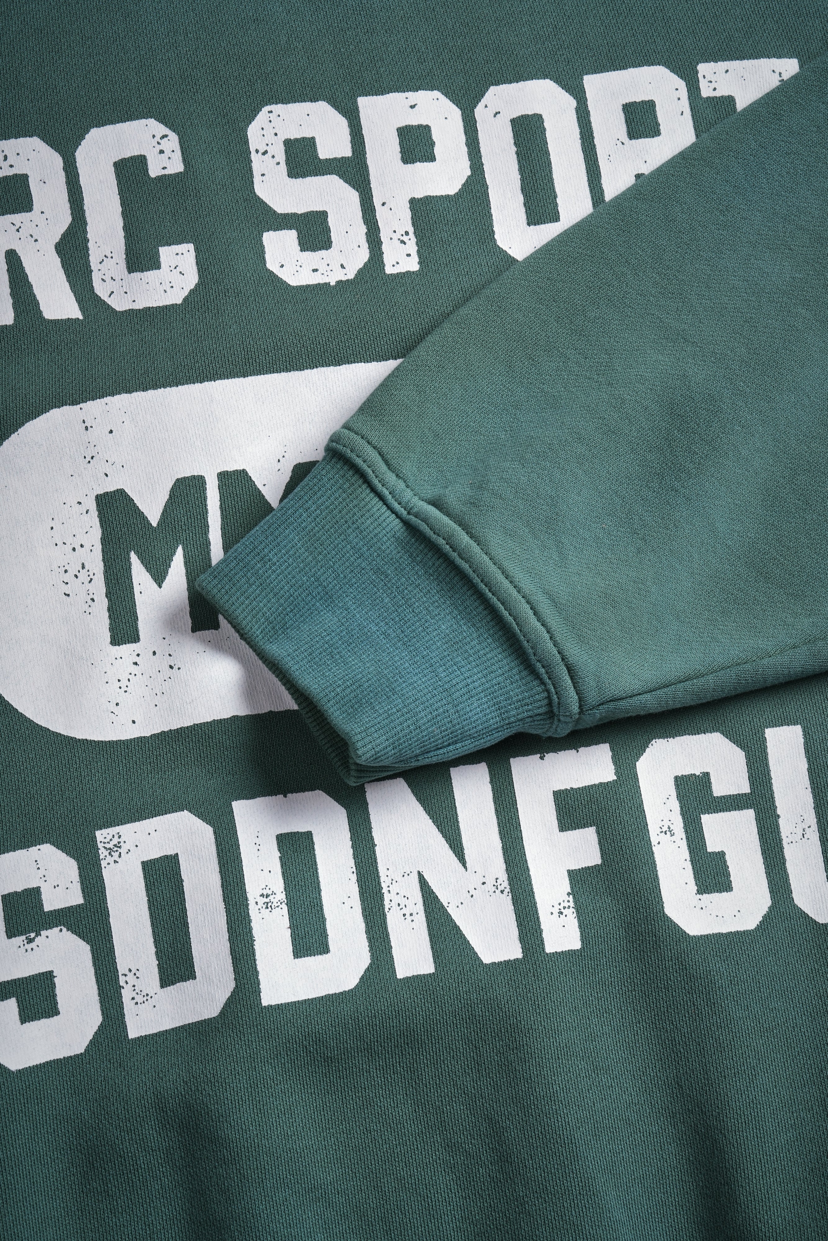 Wolves Forever London Unisex Crewneck in Hunter Green Driftwash