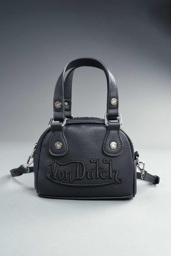 DSVD Collab VD Leather Mini Bowler in Black/Black
