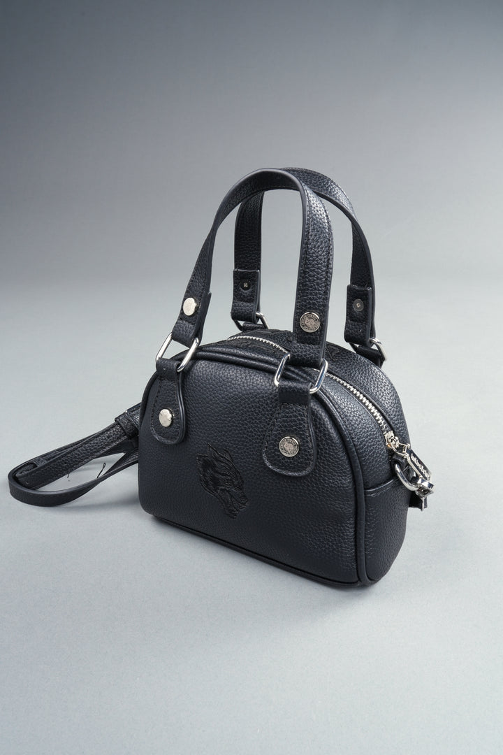 DSVD Collab VD Leather Mini Bowler in Black/Black