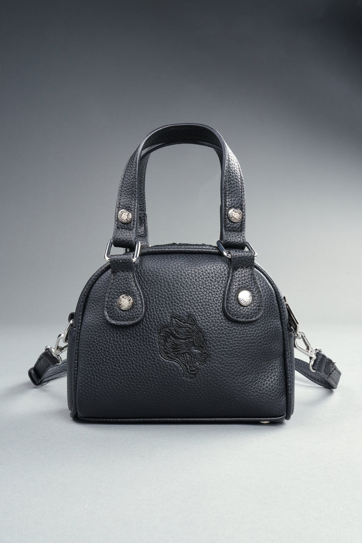 DSVD Collab VD Leather Mini Bowler in Black/Black