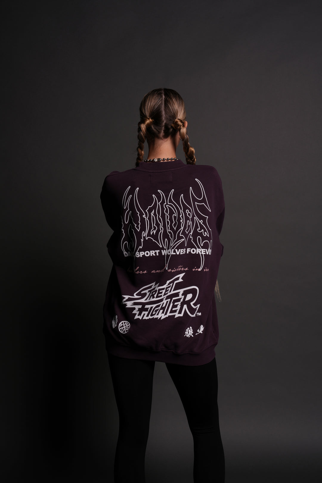 Final Boss Unisex London Crewneck in Storm Purple