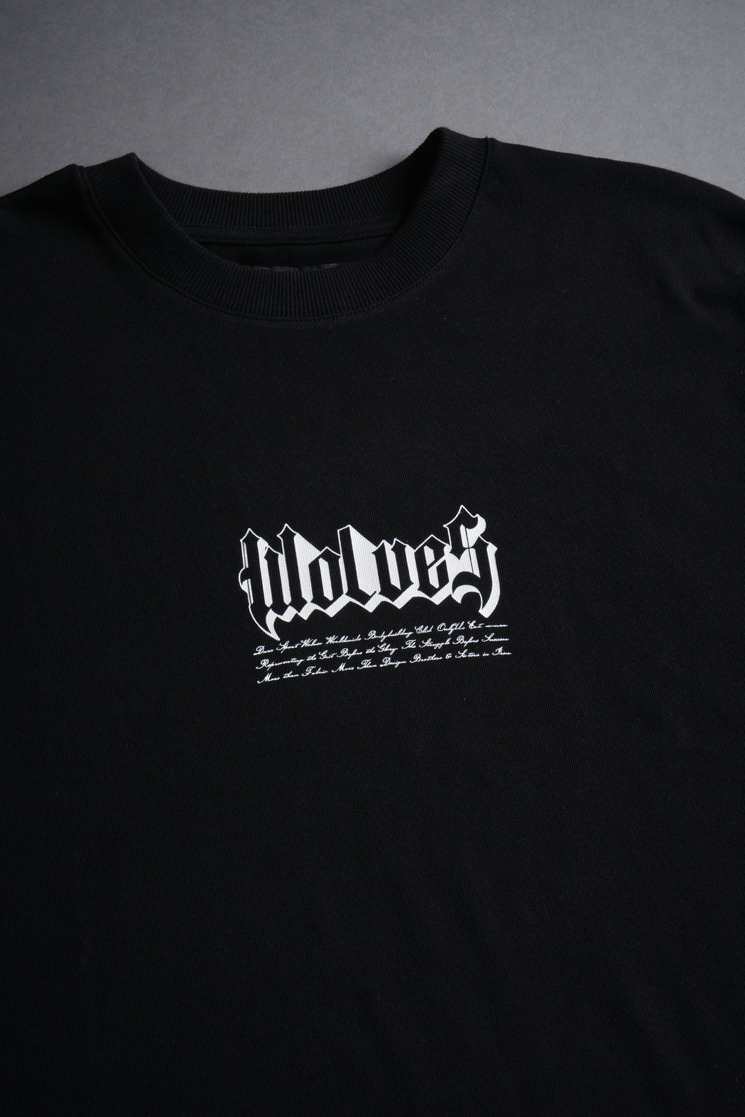 Twin Flame "Premium" Oversized Tee in Black