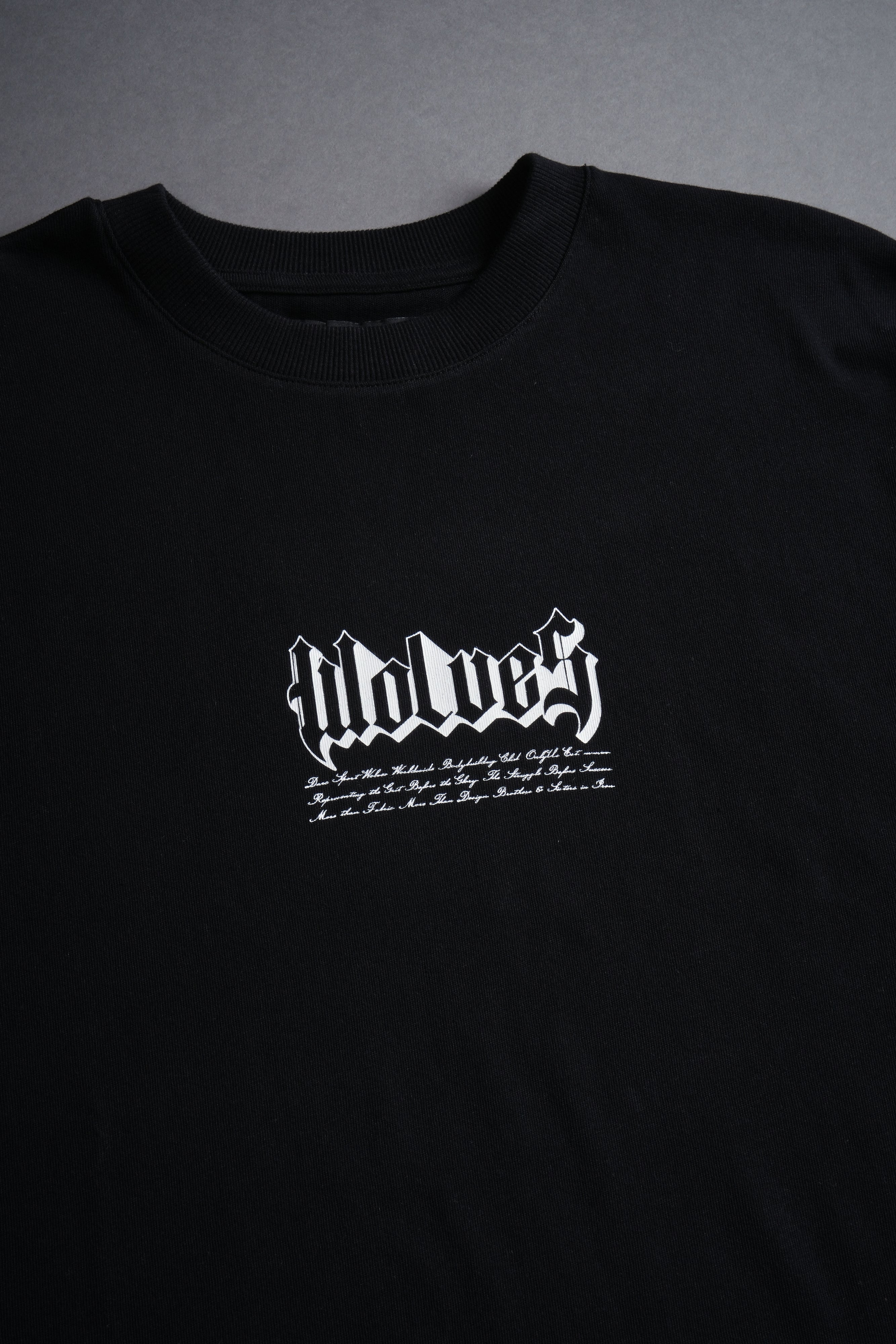 Twin Flame "Premium" Oversized Tee in Black