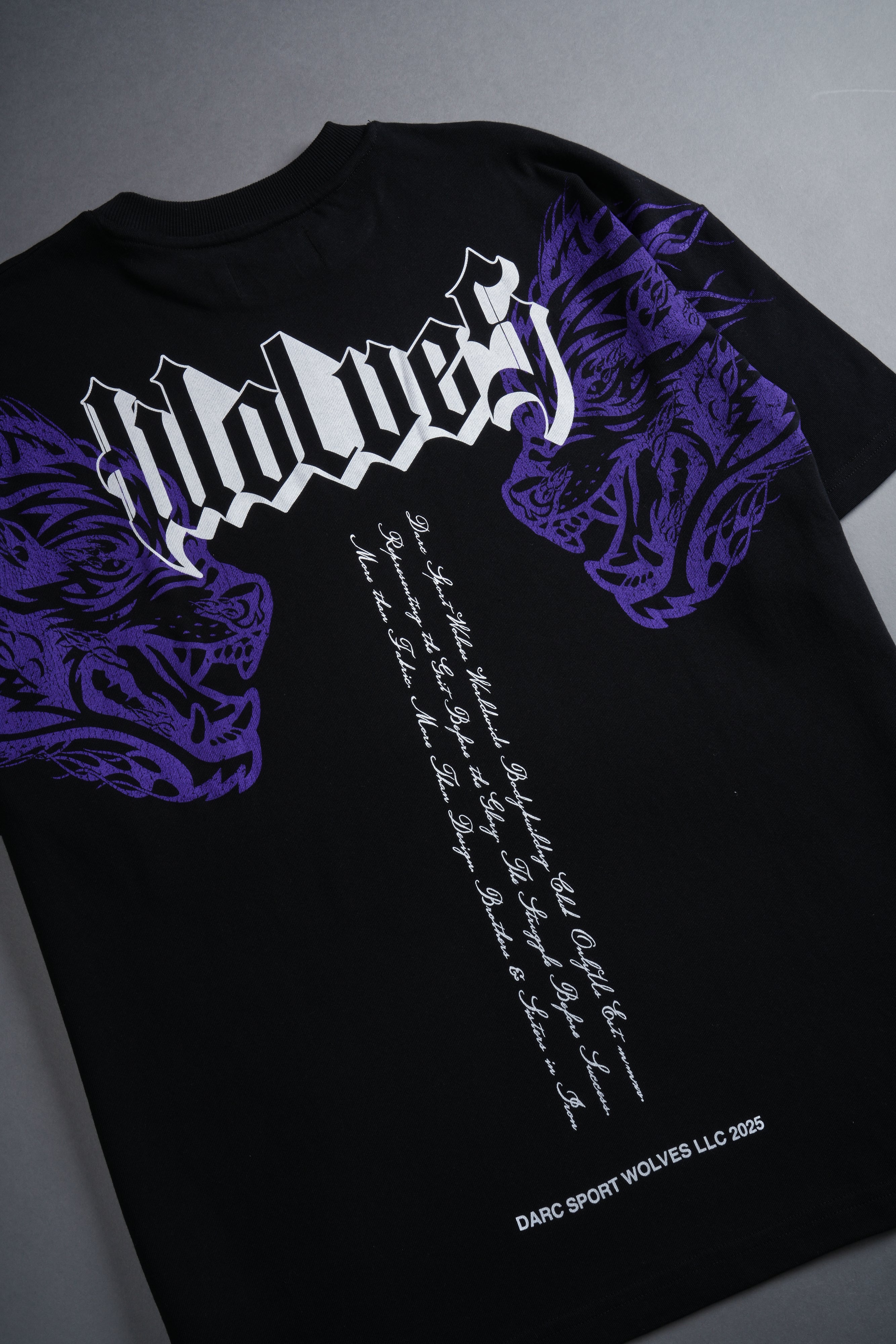 Twin Flame "Premium" Oversized Tee in Black