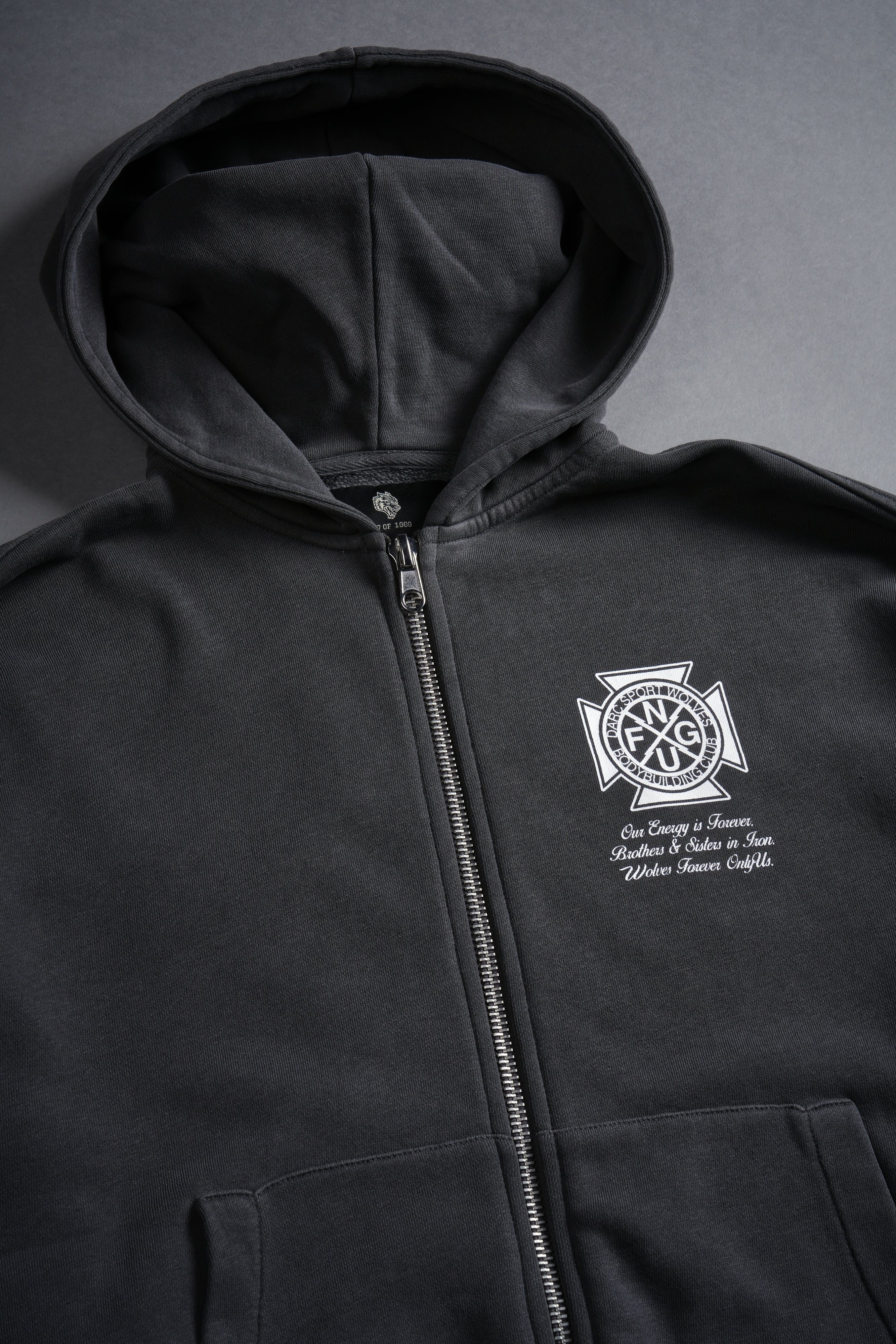 Our Lineage Darco Double Zip Hoodie in Wolf Gray – DarcSport