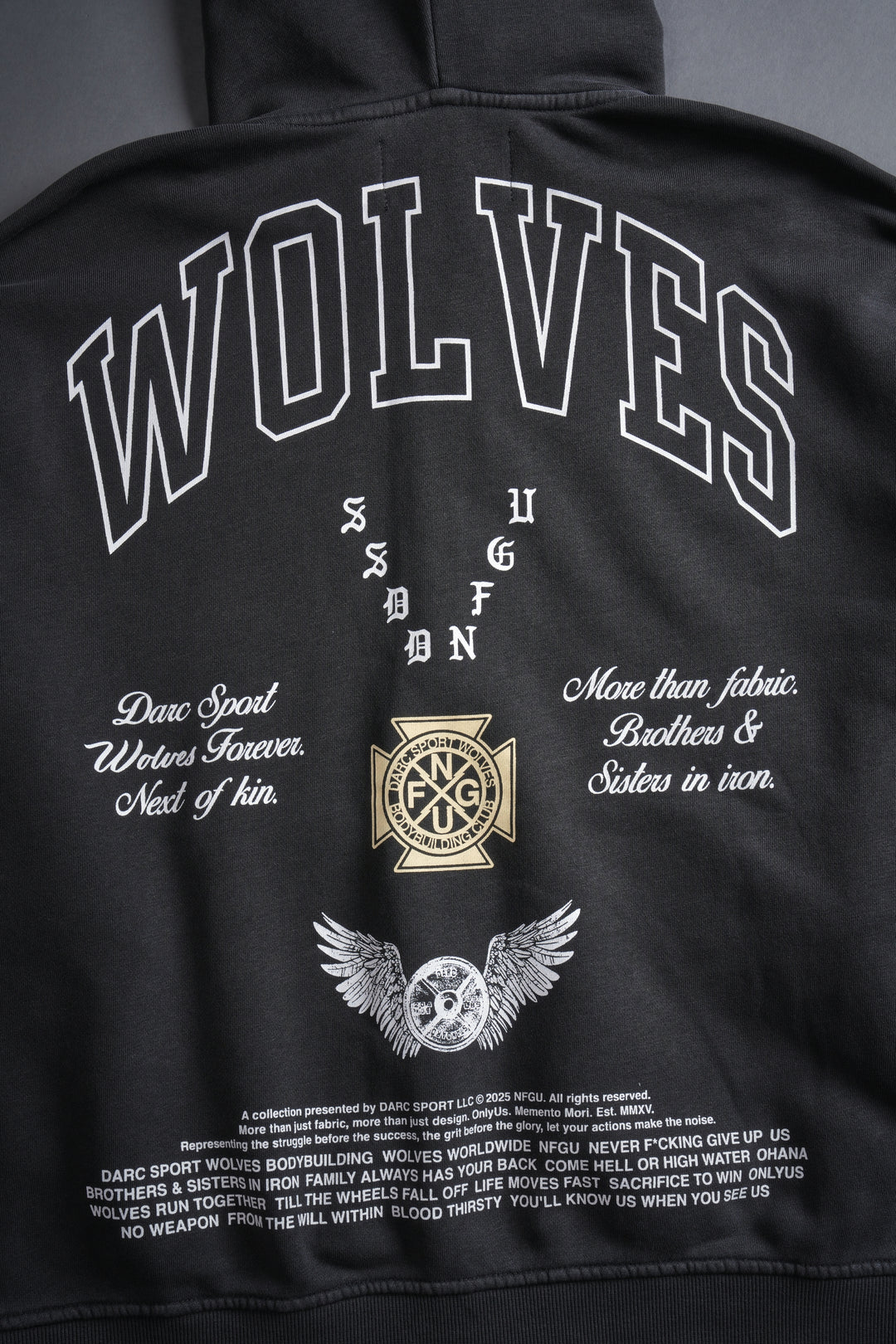 Our Lineage Darco Double Zip Hoodie in Wolf Gray