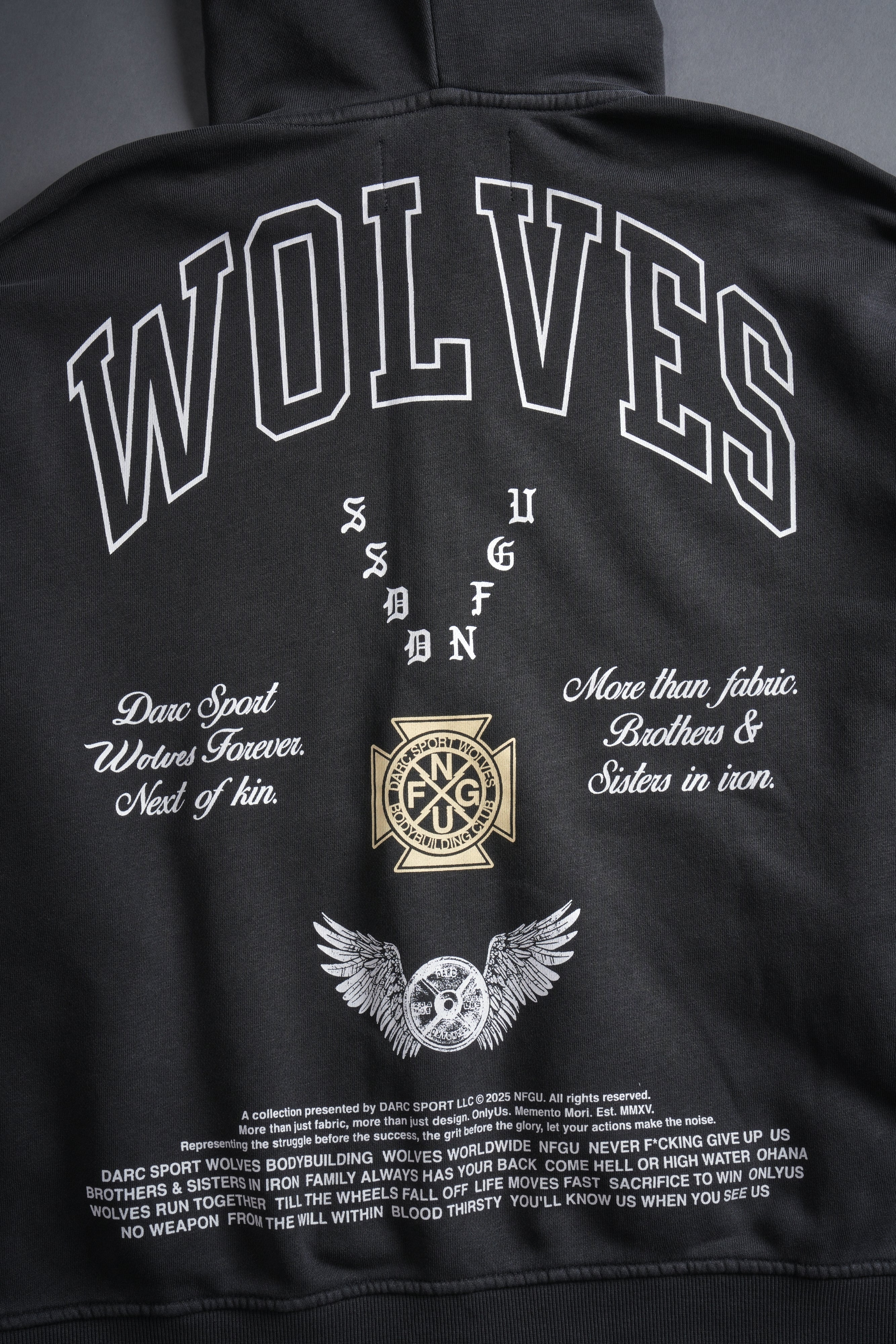 Our Lineage Darco Double Zip Hoodie in Wolf Gray