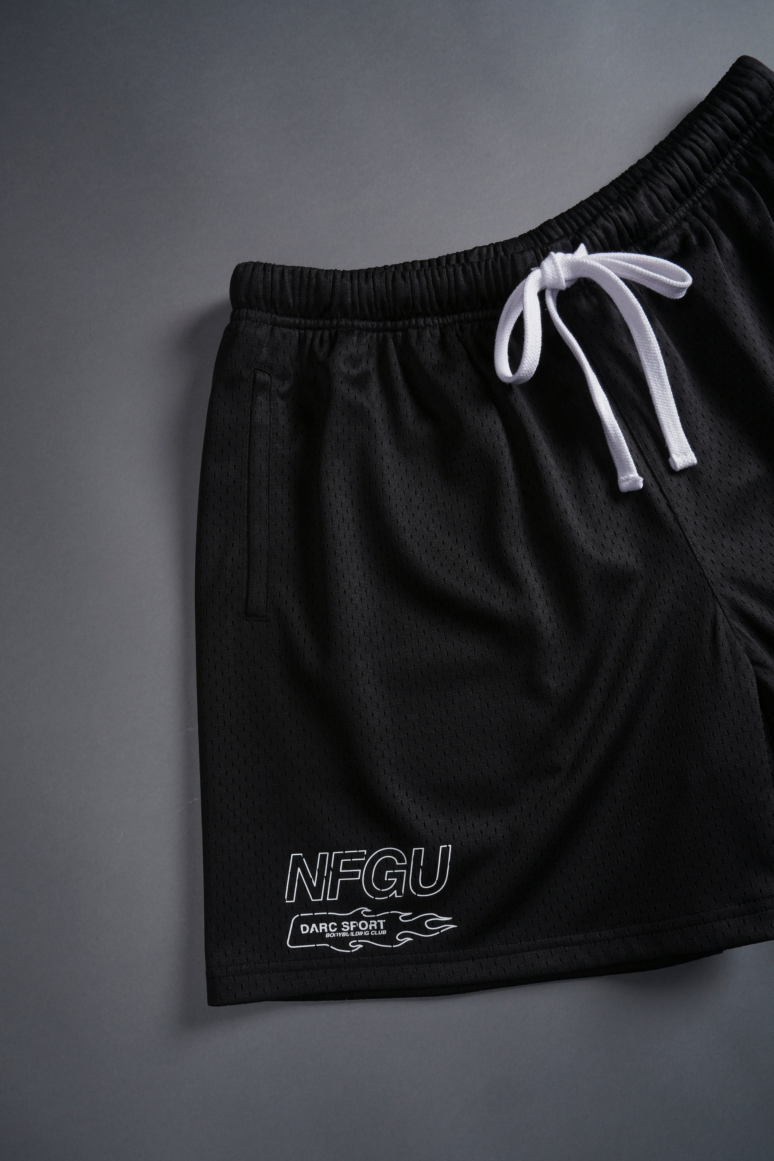 NFGU Powerhouse Mesh Shorts in Black