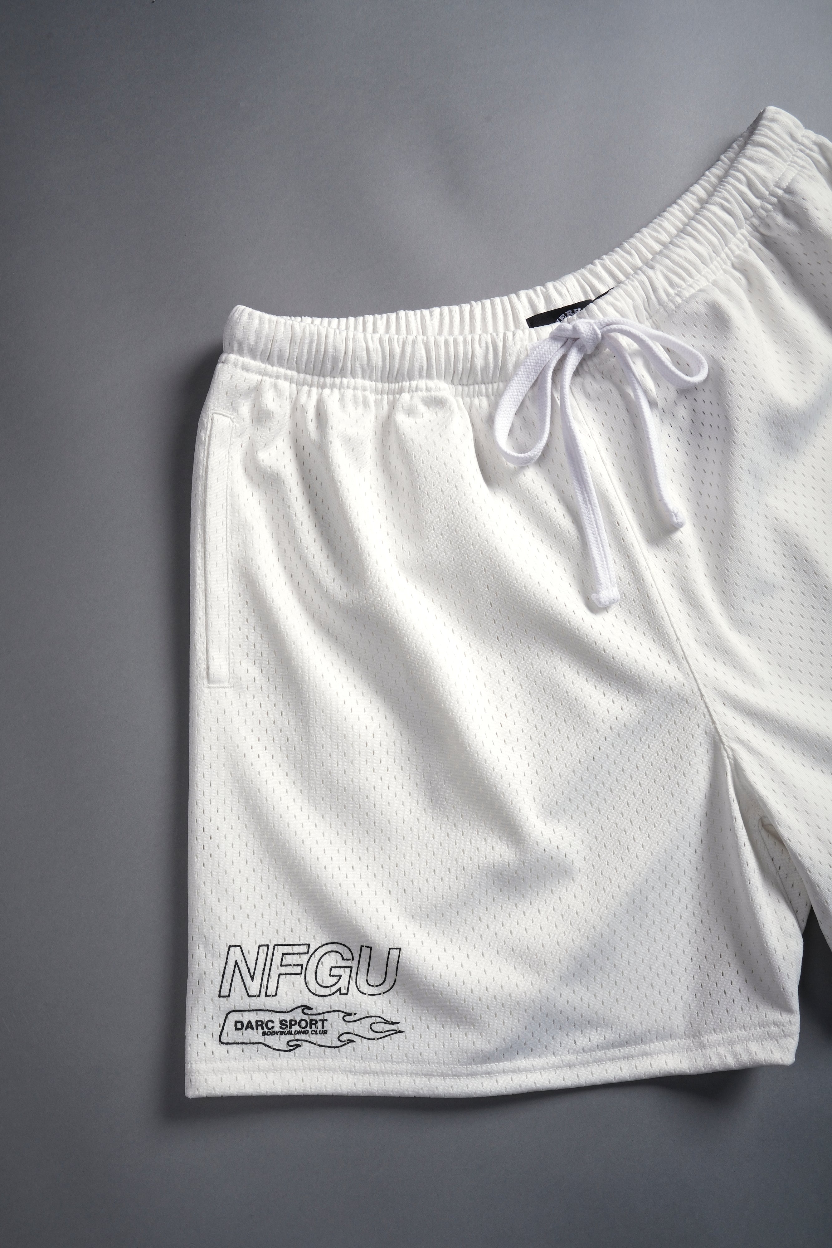 NFGU Powerhouse Mesh Shorts in Cream