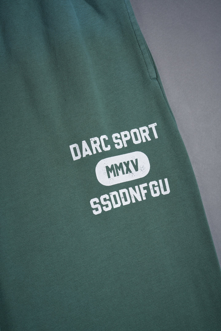 Wolves Forever Lightweight Lounger Sweat Pants in Hunter Green Driftwash