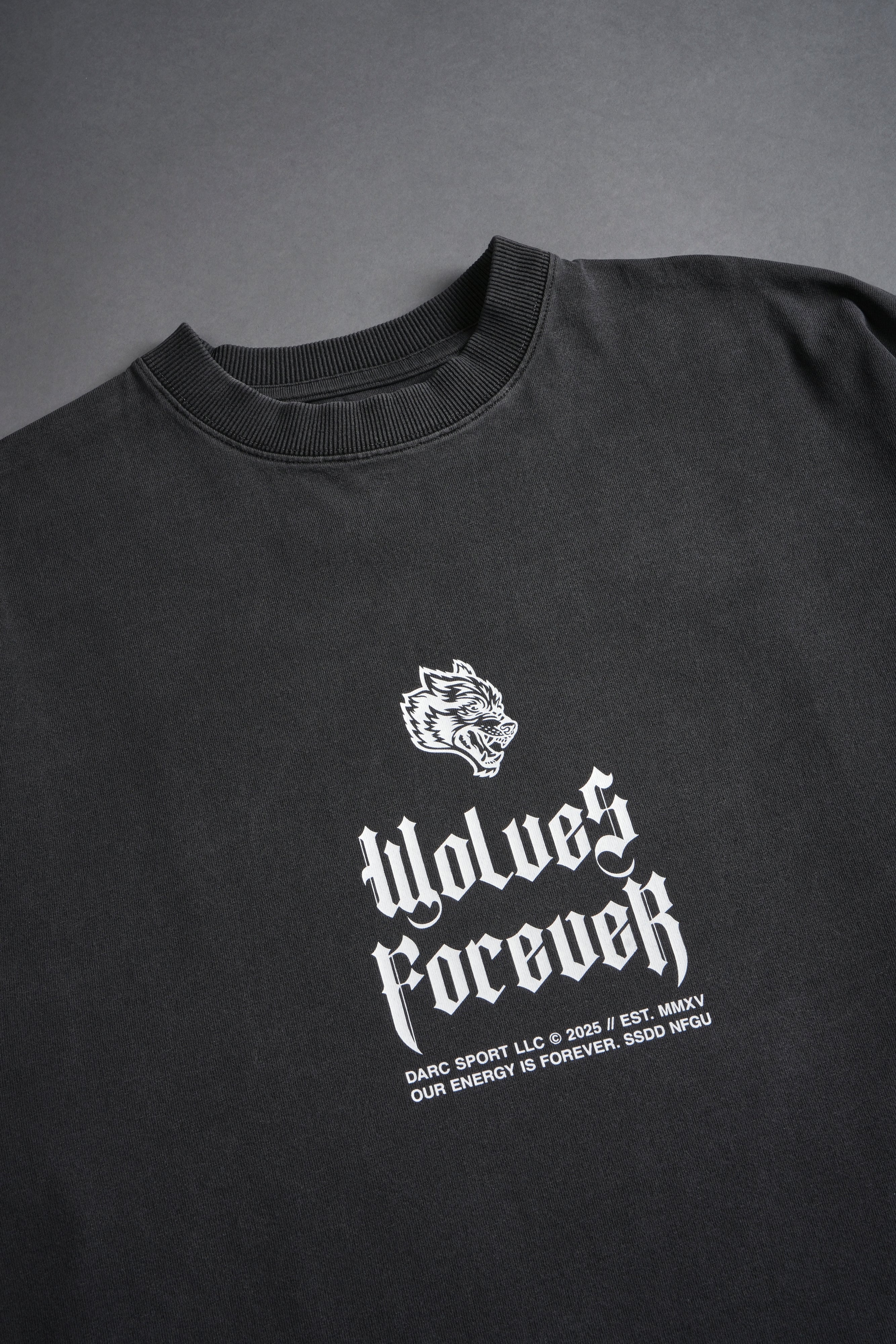 【KOOLOSET】Carousal Over Tee IHT-1610L-OLV - 6.5oz Loopwheel Crew Neck T-Shirt with