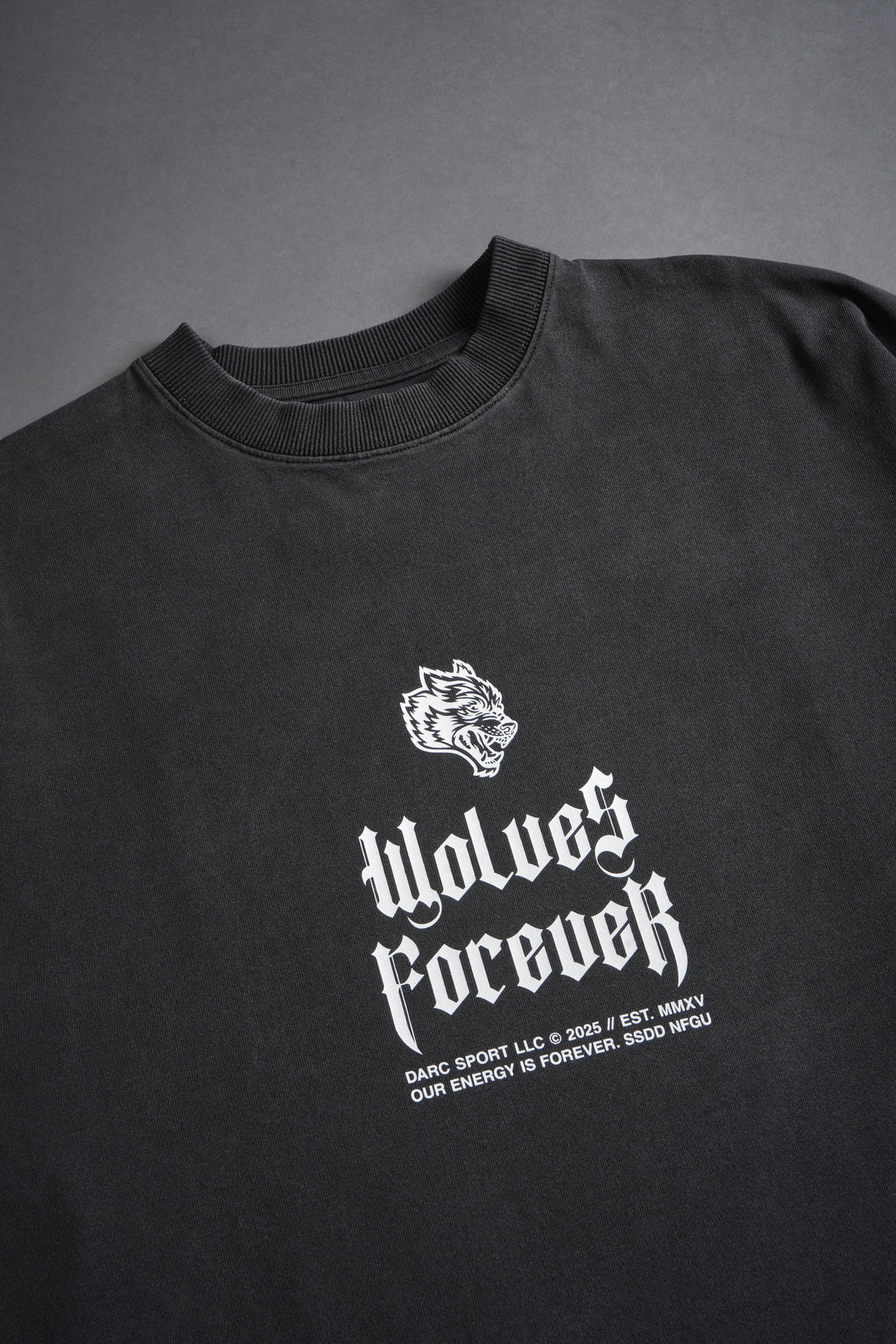You'll Know Grunge Raw Hem "Box Cut" Tee in Wolf Gray