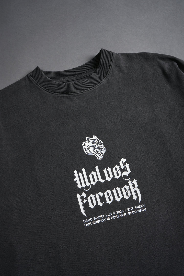 You'll Know Grunge Raw Hem "Box Cut" Tee in Wolf Gray