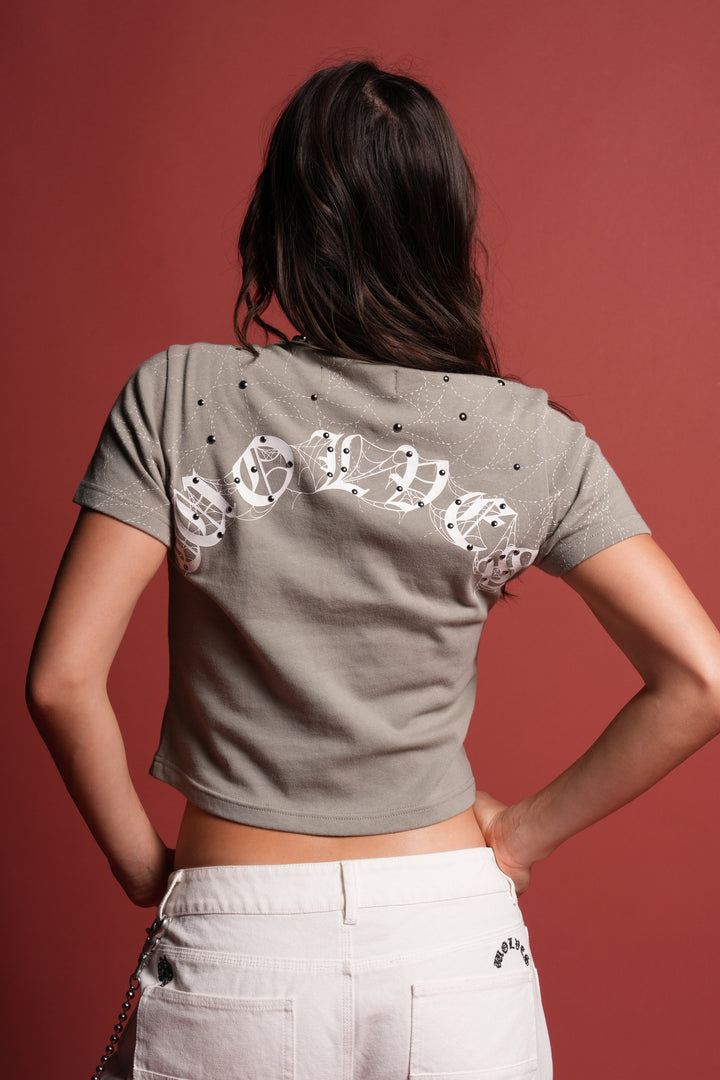 Sheshiko Web Timeless Tee in Owen Green